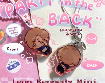 Leon "Party in the Back" Kennedy Epoxy Mini Charm