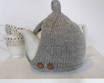 Tea Cozy in Purple Heather Aran Woo