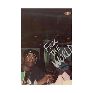 Vintage Tupac Poster - F#%k The World