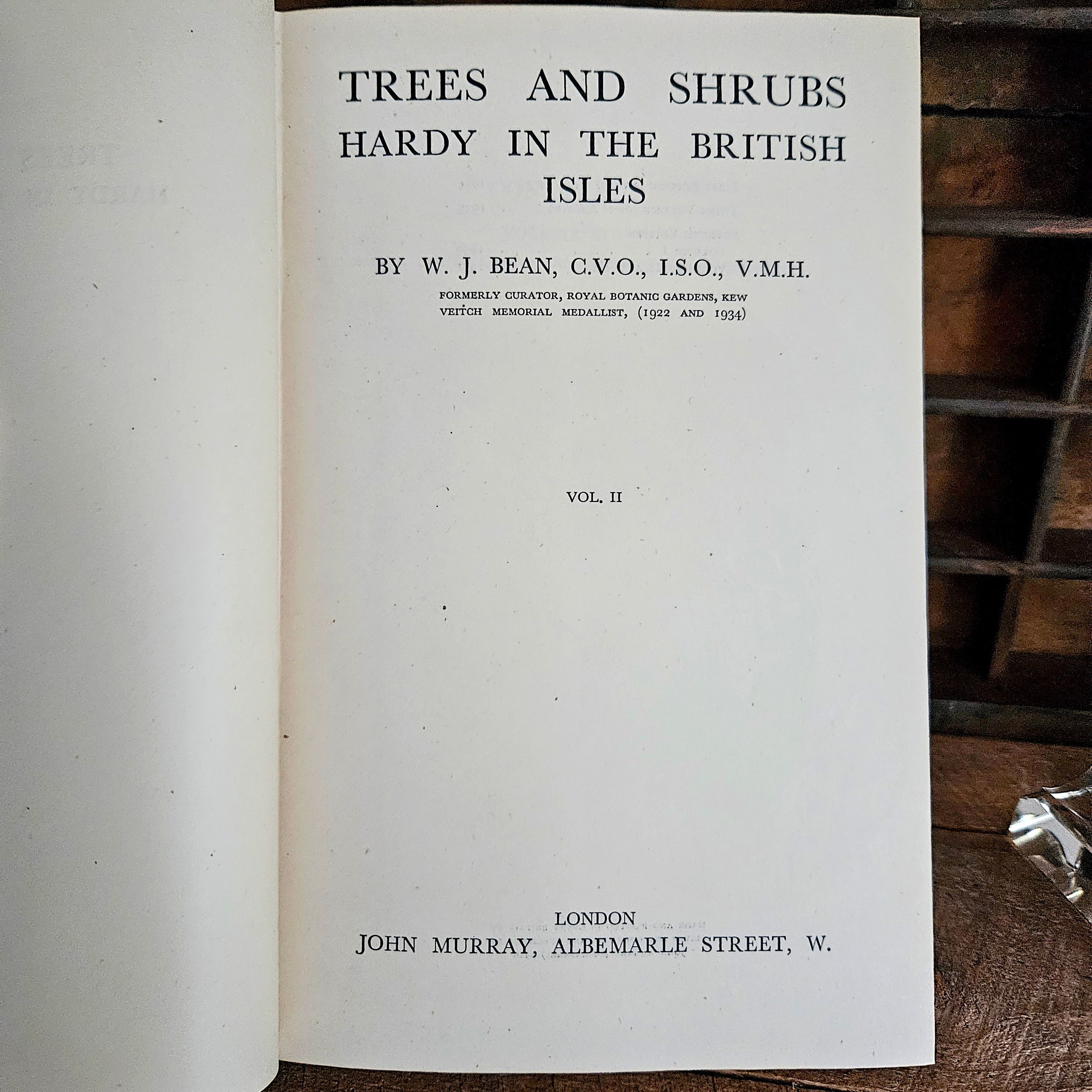 Trees and Shrubs Hardy in the British Isles Vintage Etsy