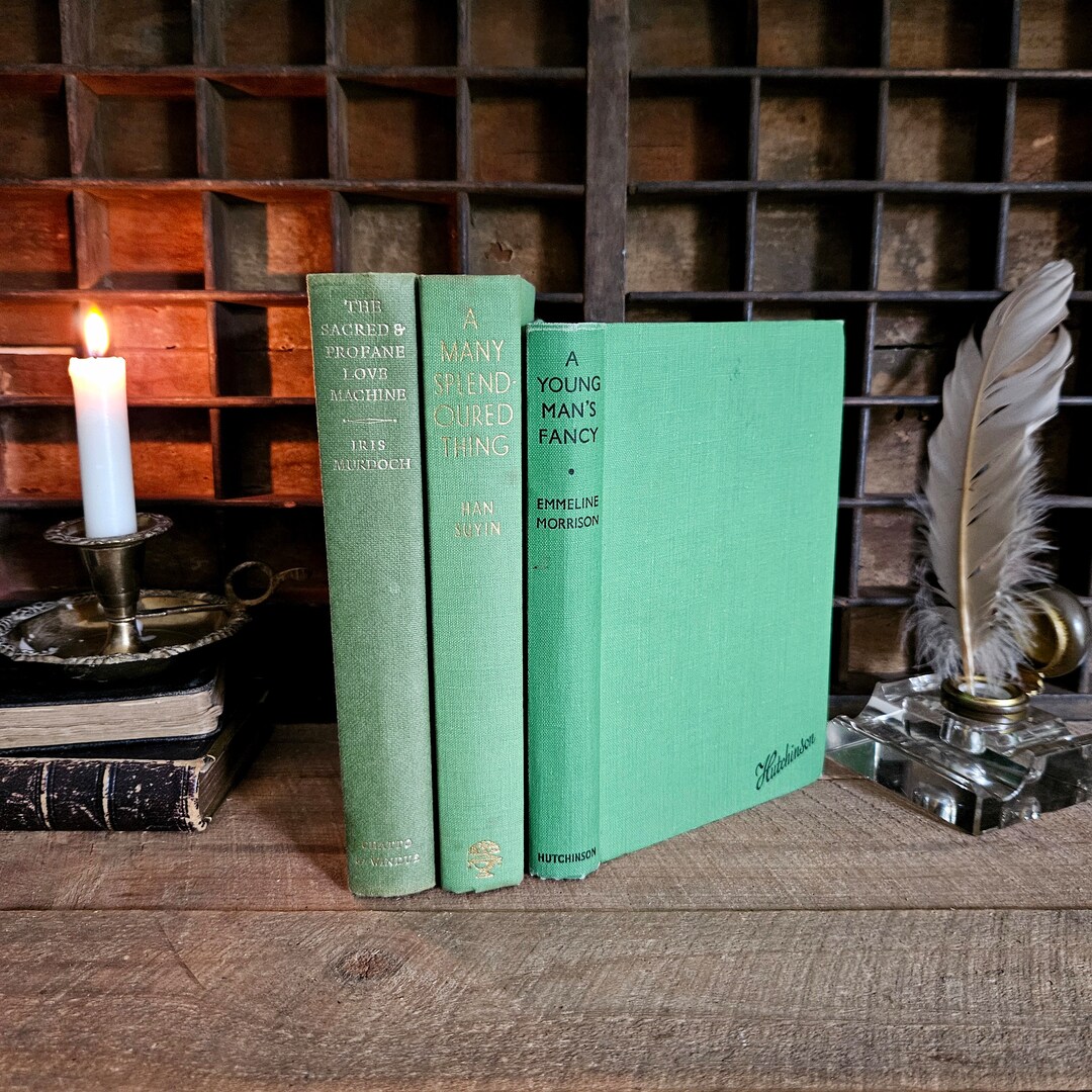 Set Of Three Decorative Vintage Book Bundle Stack Of 3 Hard Cover Set Of Three Decorative Vintage Book Bundle Stack Of 3 Hard Cover