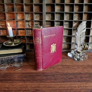 The Poetical Works of John Greenleaf Whittier 1911 Livre de poésie ancienne