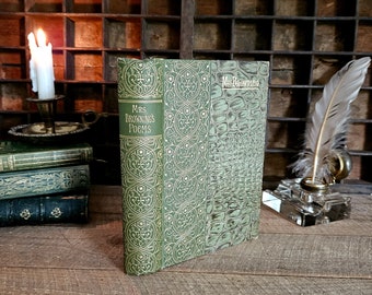 Poèmes de Mme Browning, oeuvres poétiques d'Elizabeth Barrett Browning de 1826 à 1844, livre de poésie antique, poésie victorienne rare