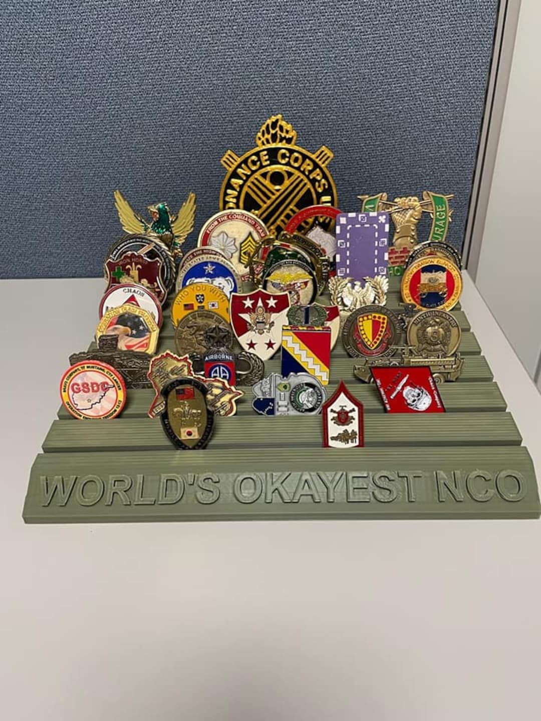 3D Printed Challenge Coins Holder, Coin Display, Military Coin Etsy