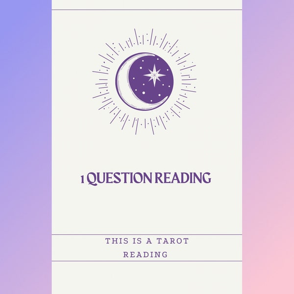 SAME DAY Tarot Reading - 1 Specific Question