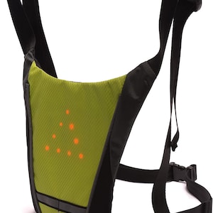Rechargeable LED Multi-Signal Reflective Vest - USB Rechargeable for bike light, bicycle light, hiking, running, outdoor exercise