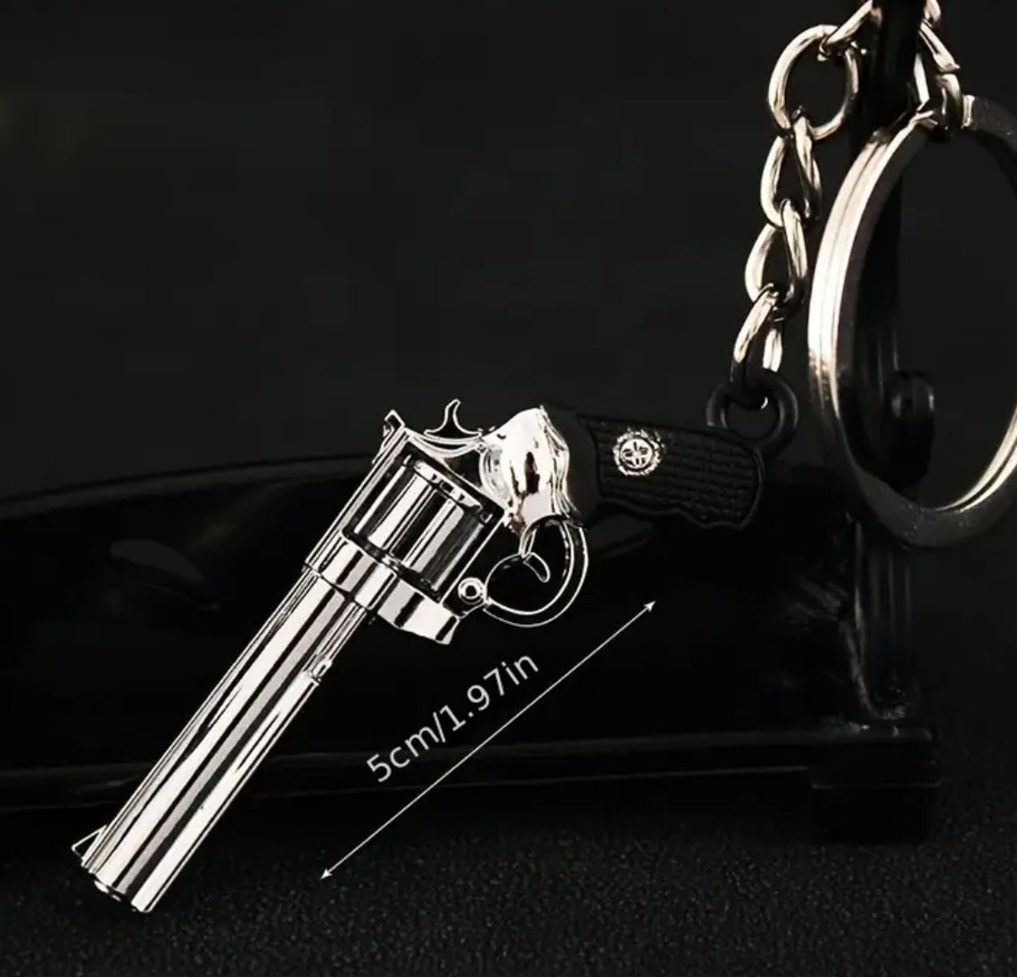 Revolver Gun Pistol Replica Keychain - Etsy
