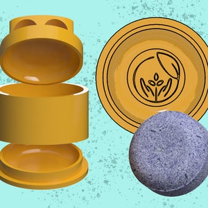 Shampoo Bar Hand-Press Mold  with embossing | Digital STL file for 3D printing