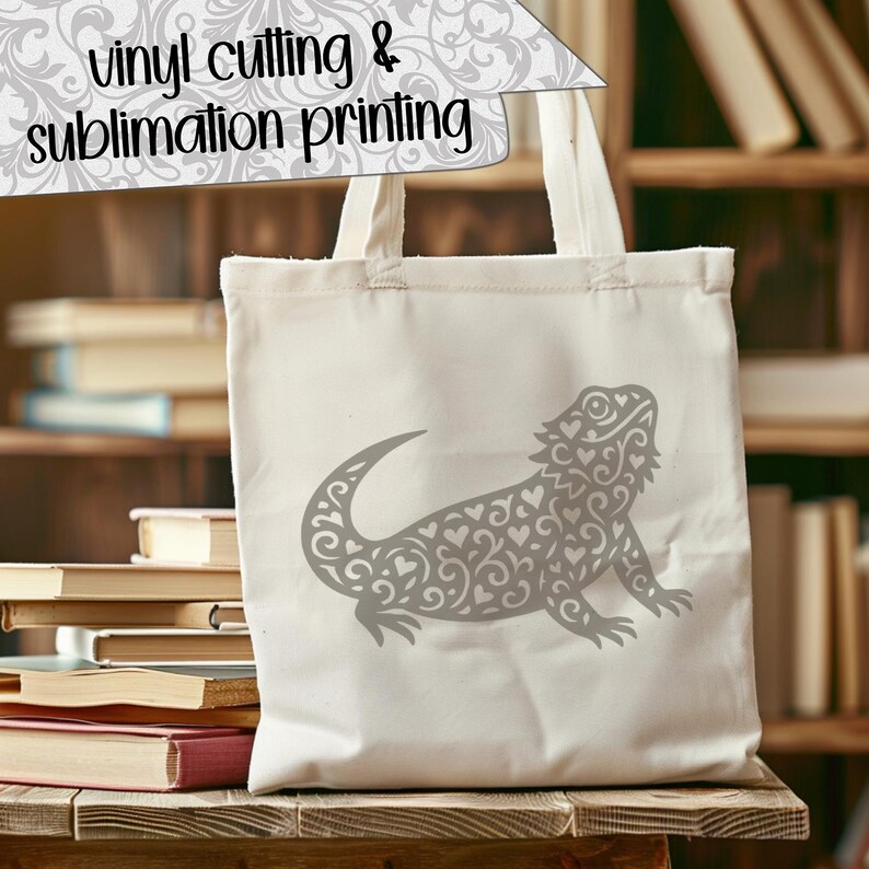 Lovely Bearded Dragon SVG Cut Files (svg Dxf Png Eps Jpeg) Silhouette ...