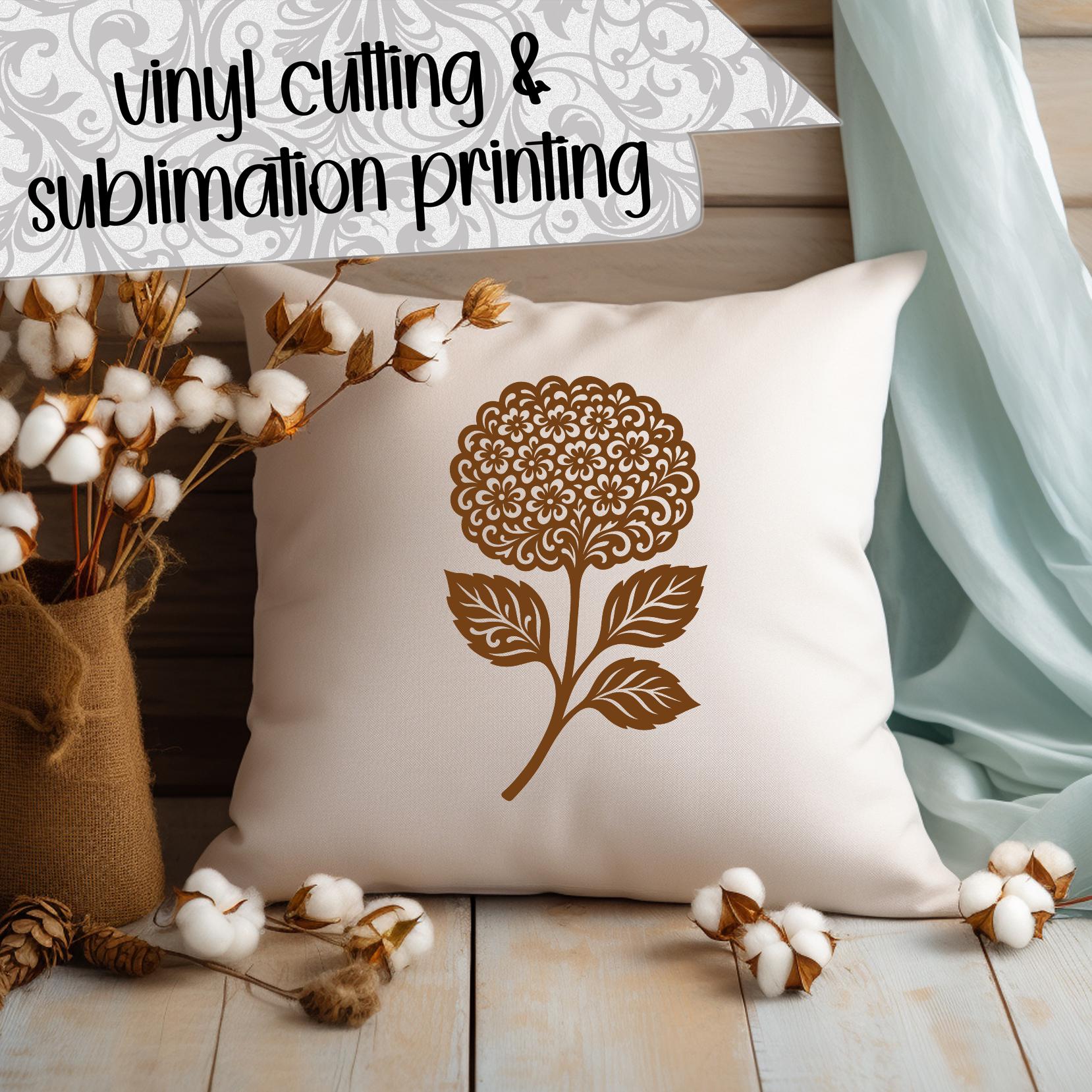 Filigree Hydrangea SVG Cut Files (svg Dxf Png Eps Jpeg) Silhouette ...