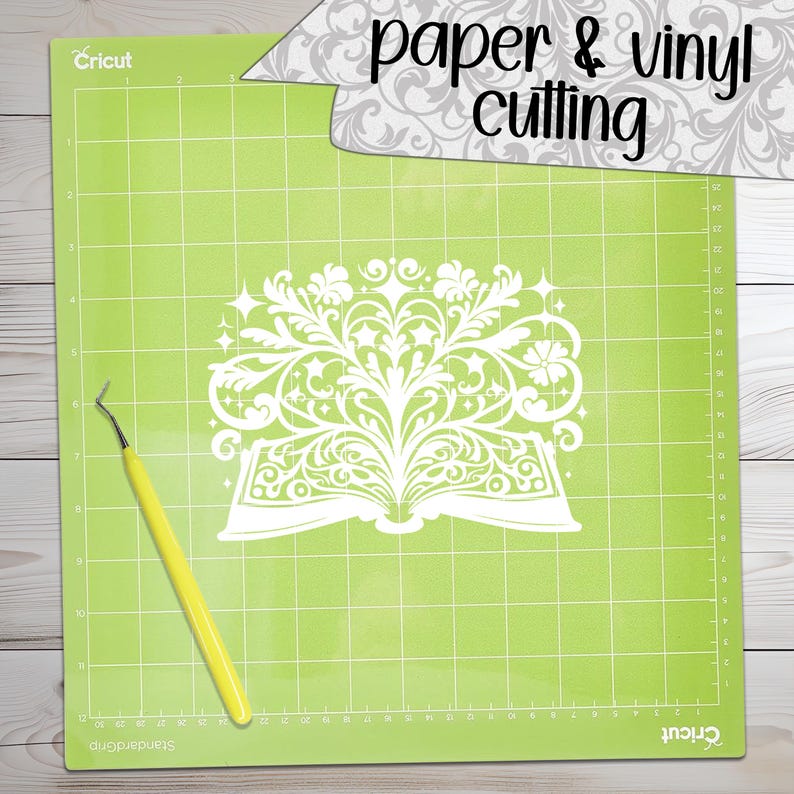 Books SVG Cut Files (svg Dxf Png Eps Jpeg) Silhouette & Cricut, Digital ...