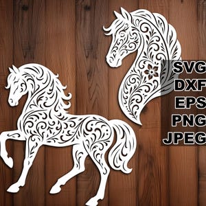 Fichiers de coupe SVG andalou en filigrane (svg dxf png eps jpeg) Silhouette & Cricut, scrapbooking numérique, fabrication de cartes, papier découpé, CNC, laser