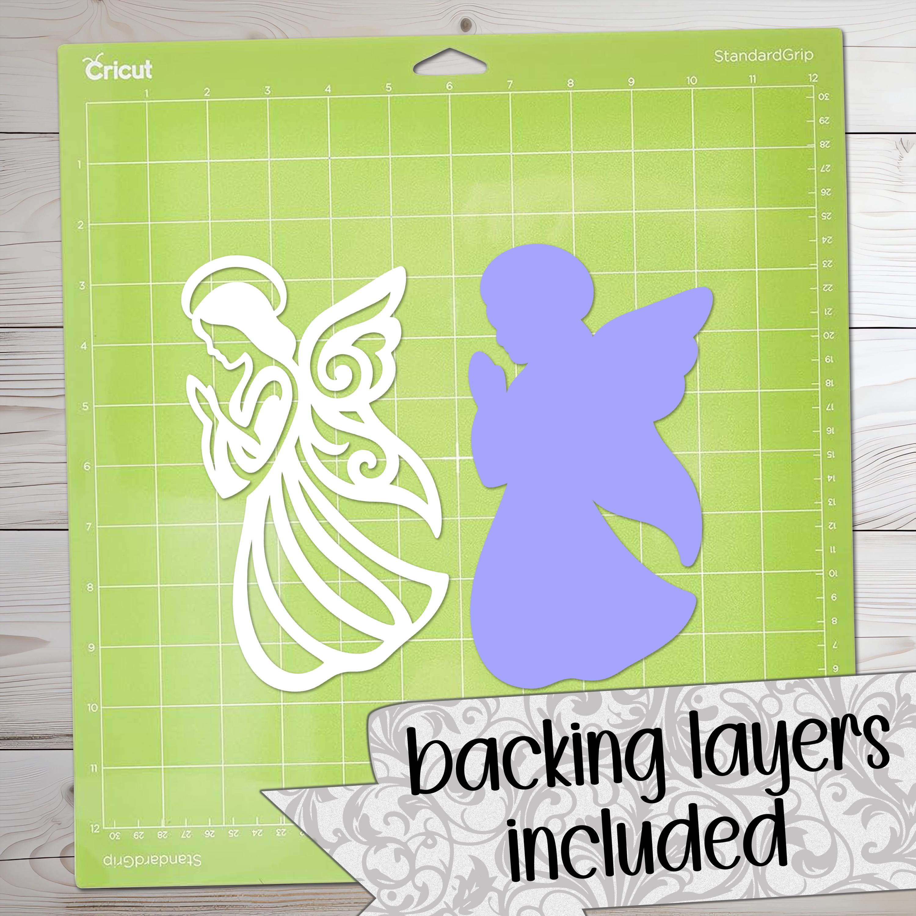Bold Angel SVG Cut Files (svg Dxf Png Eps Jpeg) Silhouette & Cricut ...
