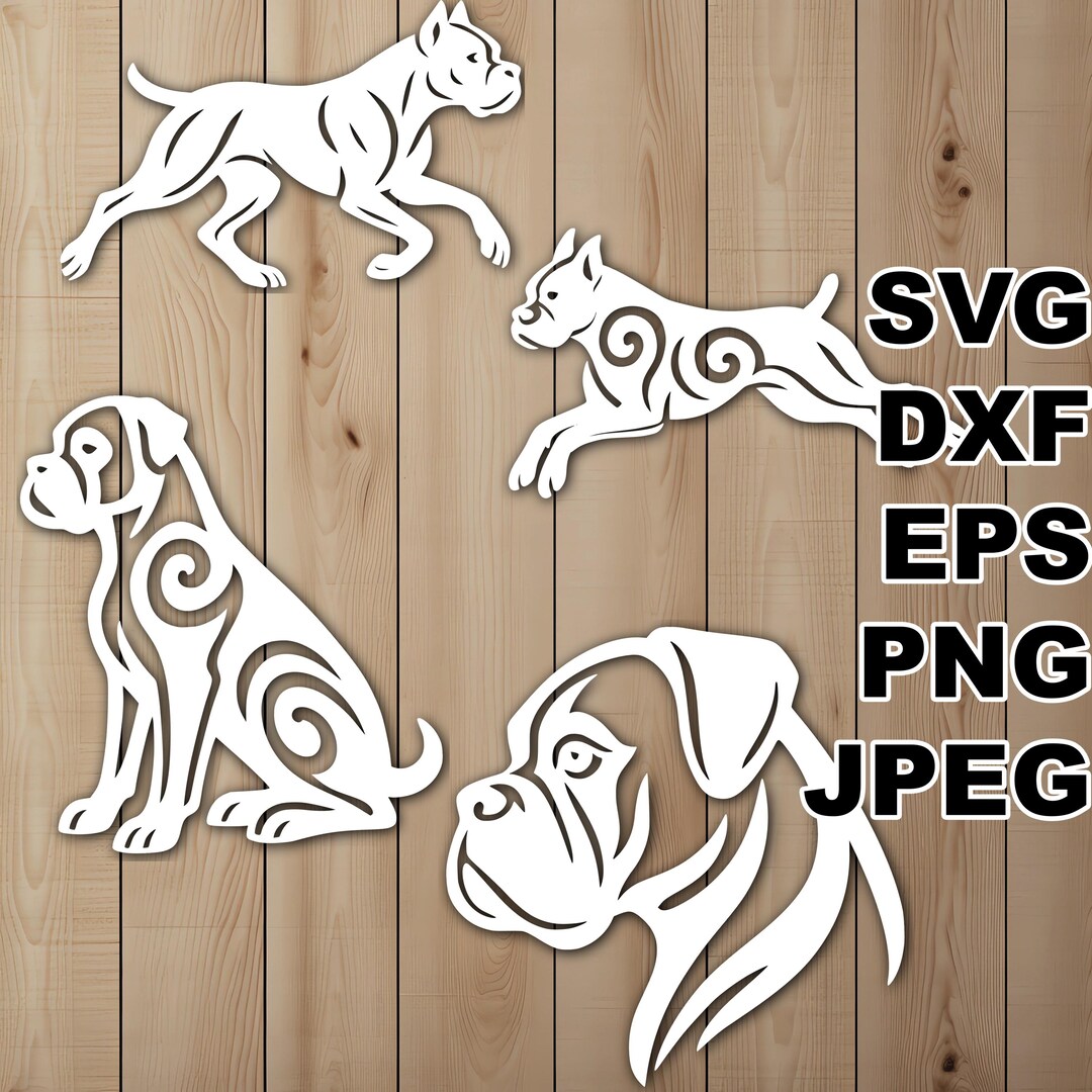 Simple Boxer Dxf Simple Boxer SVG Cut Files (svg Dxf Png Eps Jpeg) Silhouette & Cricut ...
