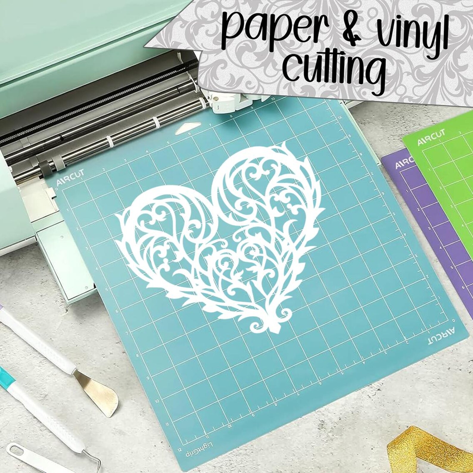 More Filigree Hearts SVG Cut Files (svg Dxf Png Eps Jpeg) Silhouette ...