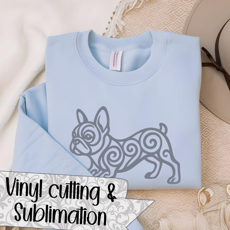 Elegant French Bulldog SVG Cut Files (svg Dxf Png Eps Jpeg) Silhouette ...