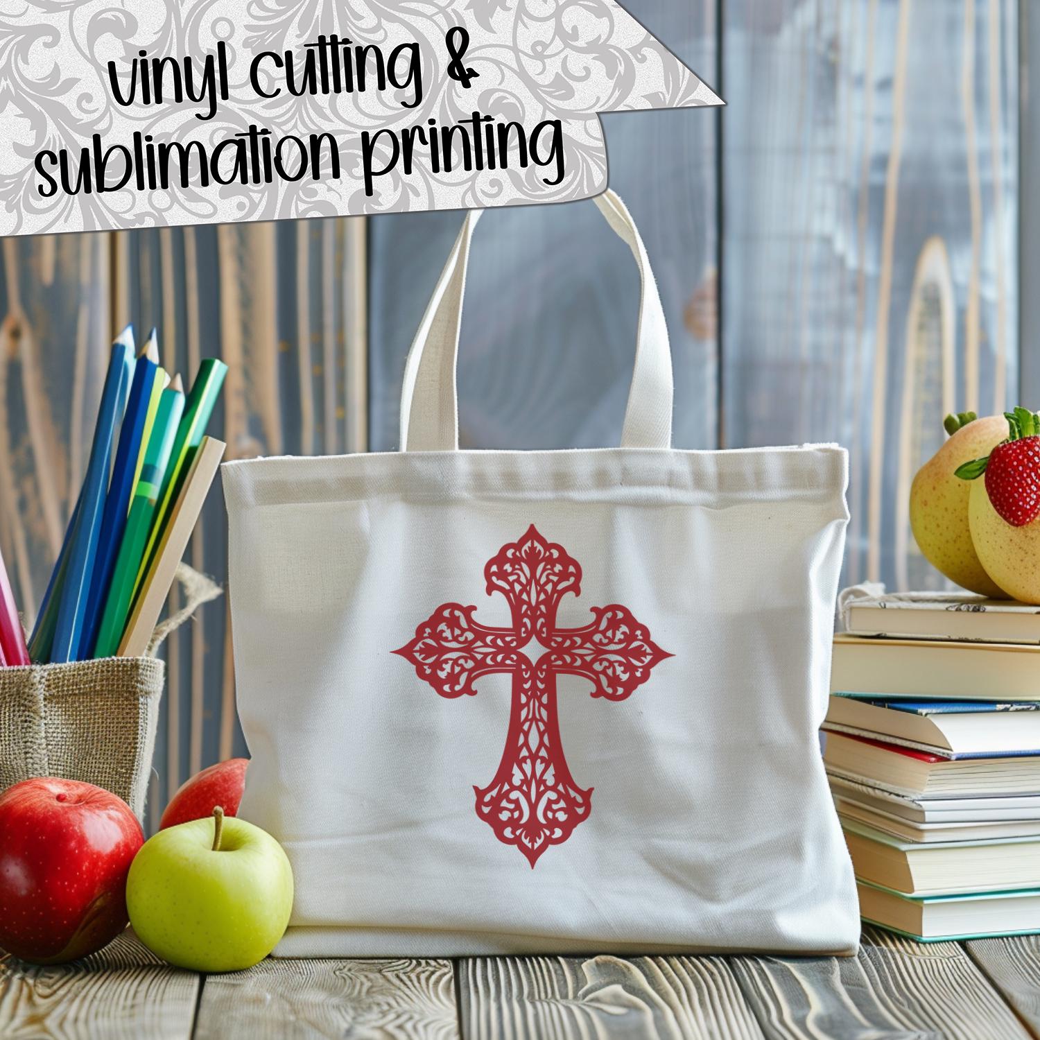Filigree Crosses SVG Cut Files (svg Dxf Png Eps Jpeg) Silhouette ...