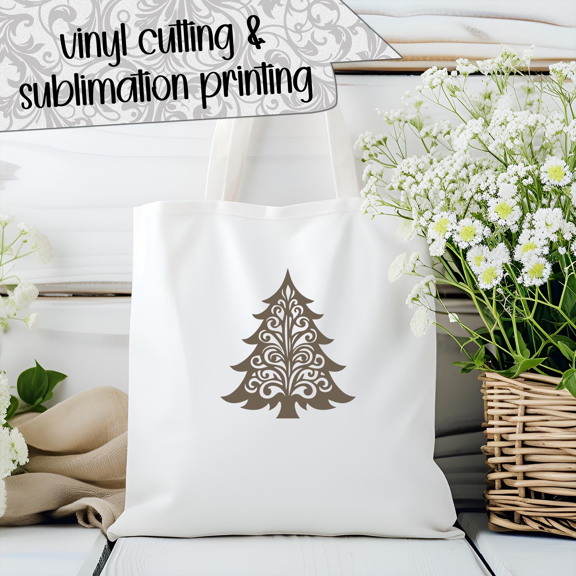 Filigree Pine Tree Filitree SVG Cut Files (svg Dxf Png Eps Jpeg ...