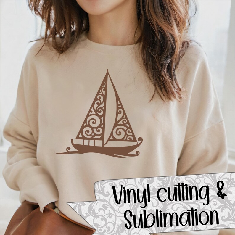 Sailboats SVG cut files (svg dxf png eps jpeg) Silhouette & Cricut, digital scrapbooking, card making, paper cut, CNC and laser DIY image 6