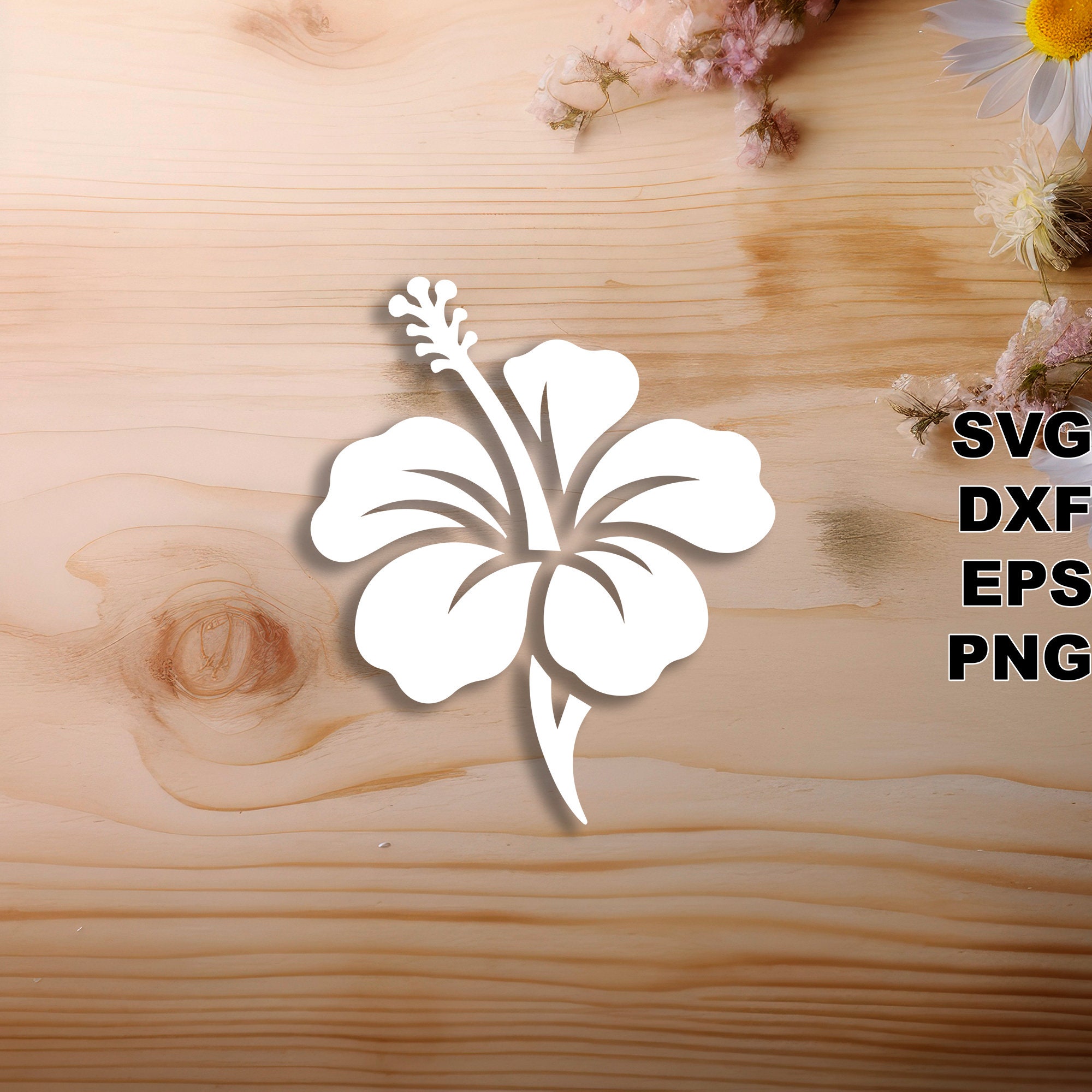 Hawaiian Flora SVG Cut Files (svg Dxf Png Eps) Vinyl and Paper Cut, CNC ...