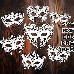Weitere filigrane Masken SVG-Schnittdateien (svg dxf png eps jpeg) Silhouette & Cricut, digitales Scrapbooking, Kartenherstellung, Papierschnitt, CNC Laser DIY