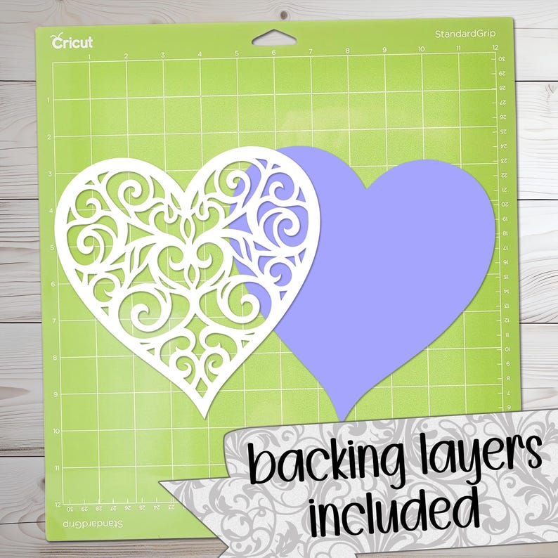 Filigree Hearts SVG Cut Files (svg Dxf Png Eps Jpeg) Silhouette ...
