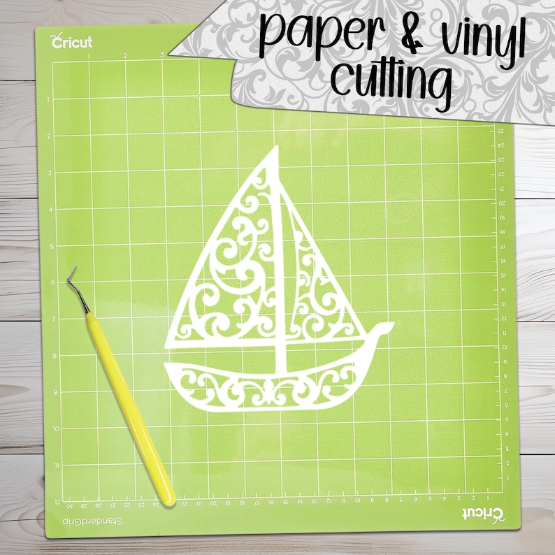 Sailboats SVG cut files (svg dxf png eps jpeg) Silhouette & Cricut, digital scrapbooking, card making, paper cut, CNC and laser DIY image 7