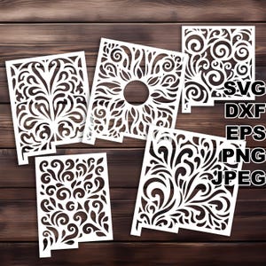 New Mexico SVG Schnittdateien (svg dxf png eps jpeg) Silhouette & Cricut, digitales Scrapbooking, Kartenherstellung, Papierschnitt, CNC, Laser