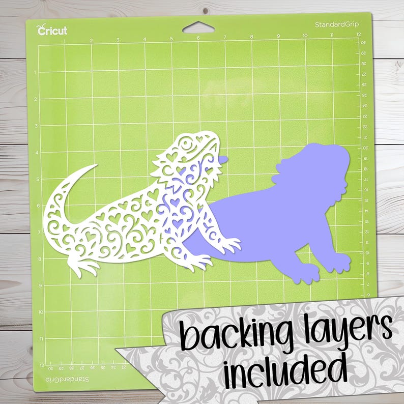 Lovely Bearded Dragon SVG Cut Files (svg Dxf Png Eps Jpeg) Silhouette ...