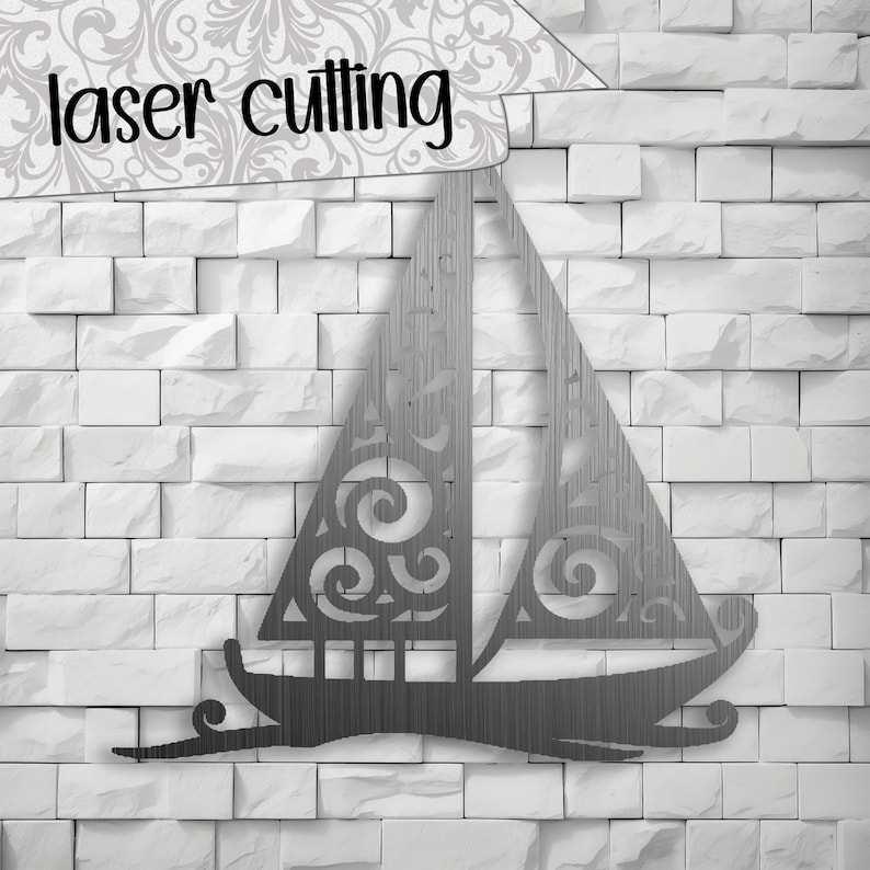 Sailboats SVG cut files (svg dxf png eps jpeg) Silhouette & Cricut, digital scrapbooking, card making, paper cut, CNC and laser DIY image 3