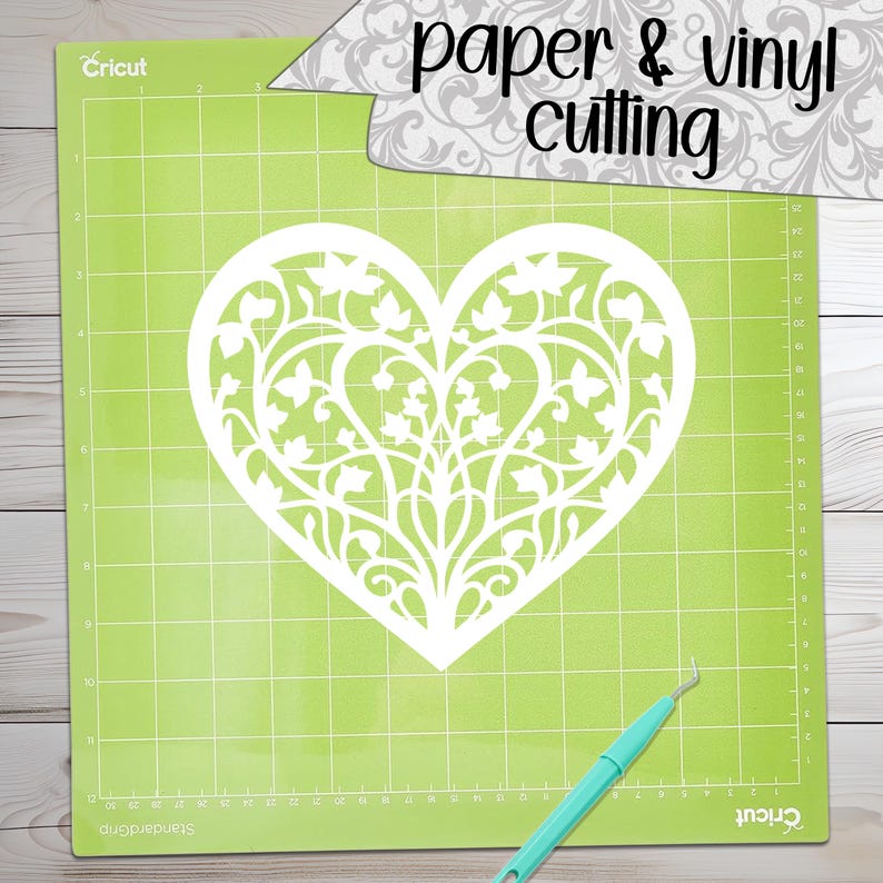 Filigree Hearts SVG Cut Files (svg Dxf Png Eps Jpeg) Silhouette ...