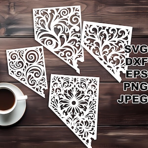 Nevada SVG-Schnittdateien (svg dxf png eps jpeg) Silhouette & Cricut, digitales Scrapbooking, Kartenherstellung, Papierschnitt, CNC und Laser DIY