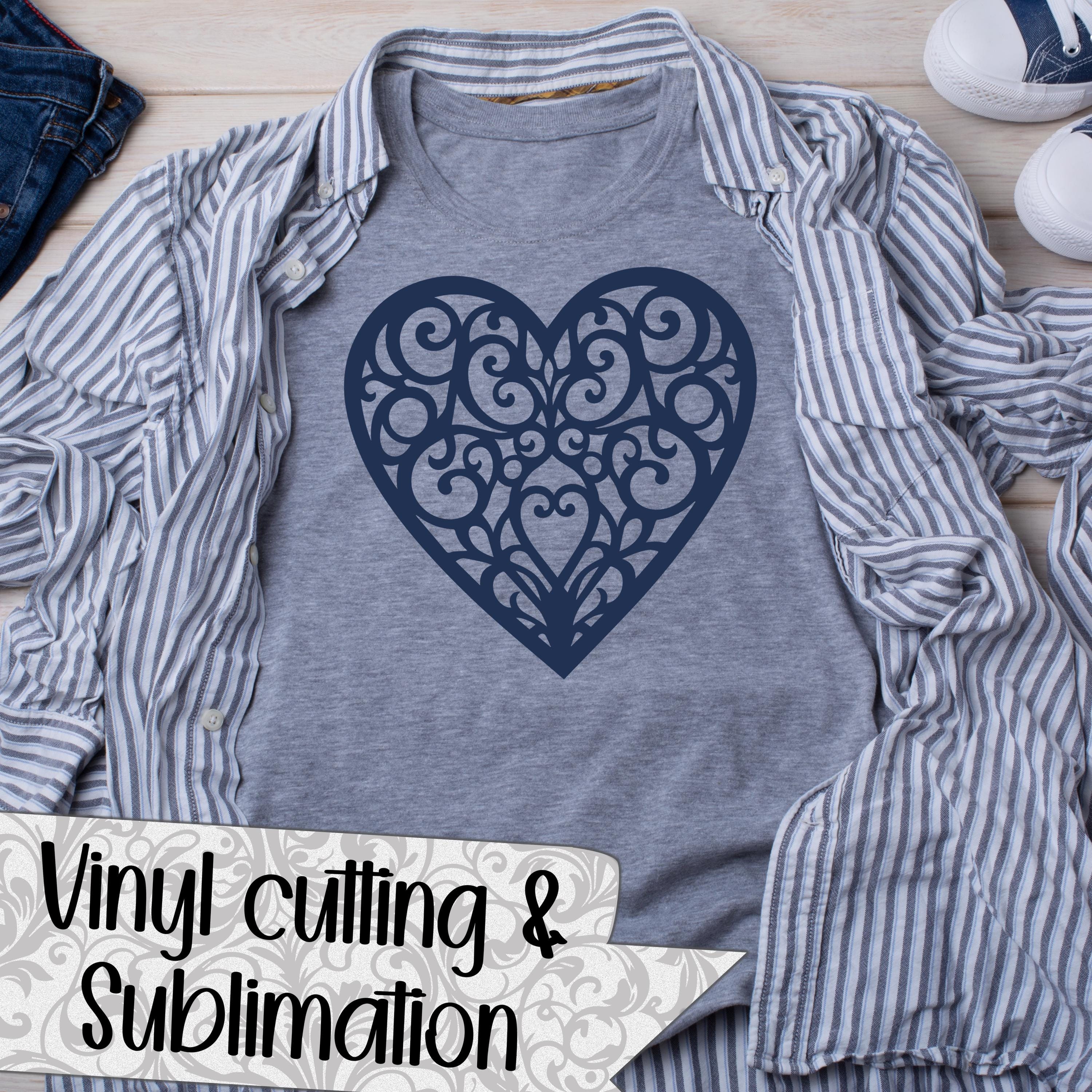 Filigree Hearts SVG Cut Files (svg Dxf Png Eps Jpeg) Silhouette ...