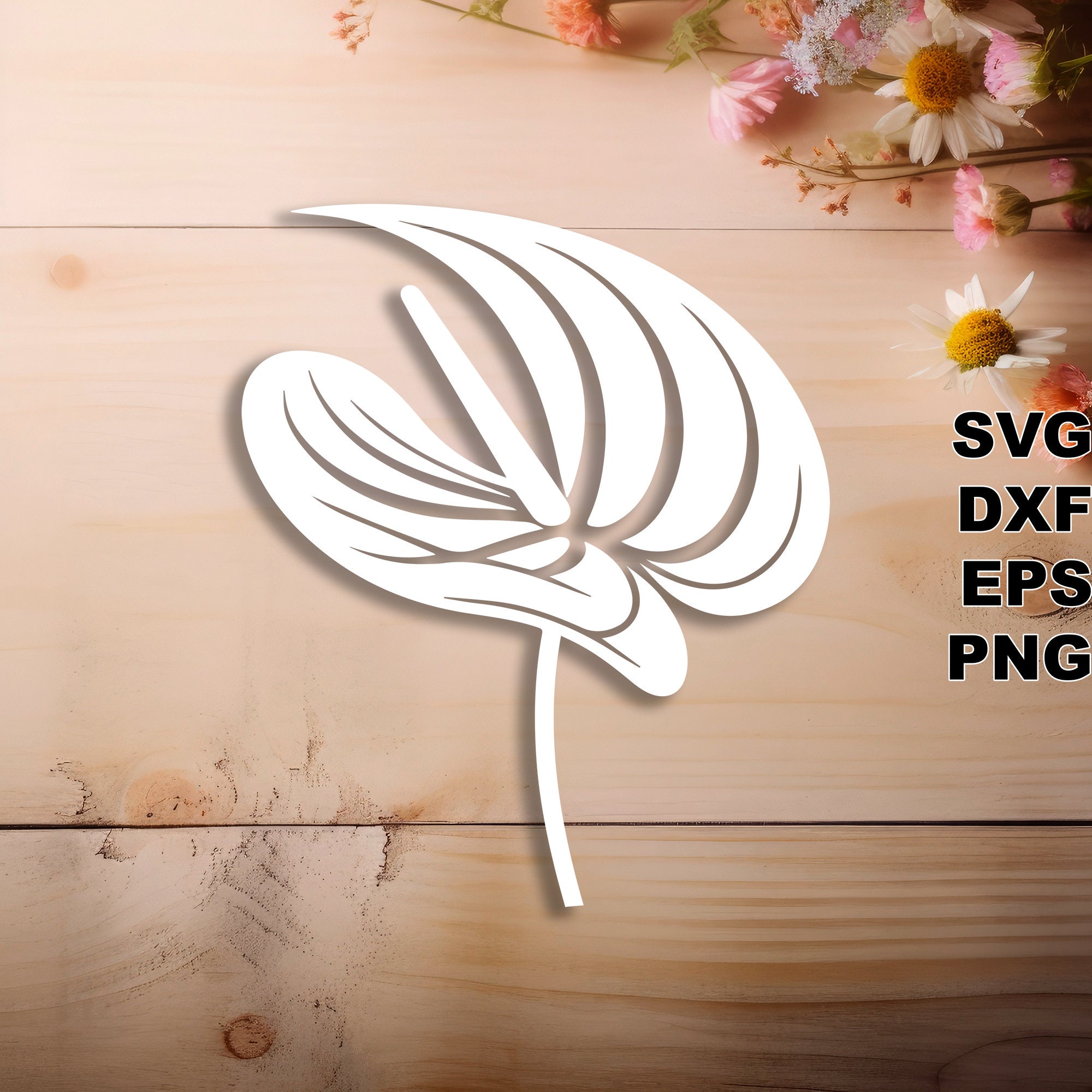 Hawaiian Flora SVG Cut Files (svg Dxf Png Eps) Vinyl and Paper Cut, CNC ...