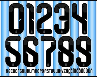 Argentina Jersey Font 2026 World Cup: Football Vector Typeface (Digital Download)