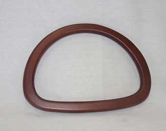 D shaped Wooden Bag Handles (pair)