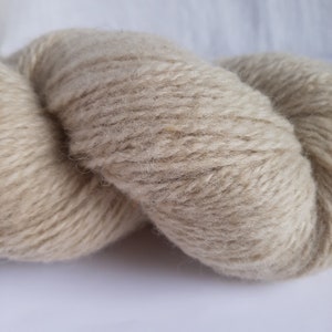 Filato di lana per maglieria, Filato bianco naturale, non tinto, Filato di lanolina naturale