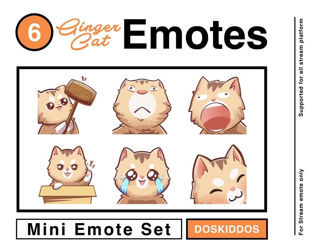 Twitch Emote Ginger Cat Meme Ginger Cat Twitch Emote for Etsy
