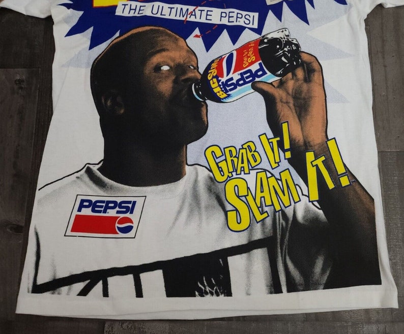 Vintage 90's Shaq Pepsi Big Slam T-shirt Shaquille - Etsy