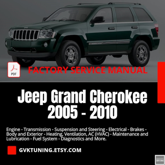 Jeep Grand Cherokee 2005 WK Service Manual PDF Download Etsy