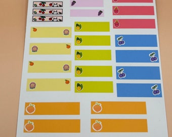 Journaling stickers, kawaii journaling stickers, writeable journaling stickers, kawaii stationary stickers, planner stickers, kawaii sticker