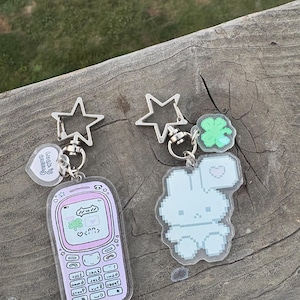 Kitty burger phone charm, chibi kitty kawaii phone charm, kawaii kitty burger phone charm, cute cat charm, cute kitty chibi phone charm
