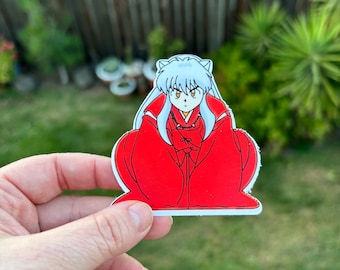 anime dog boy sticker, cute kawaii anime sticker, cute dog boy anime sticker