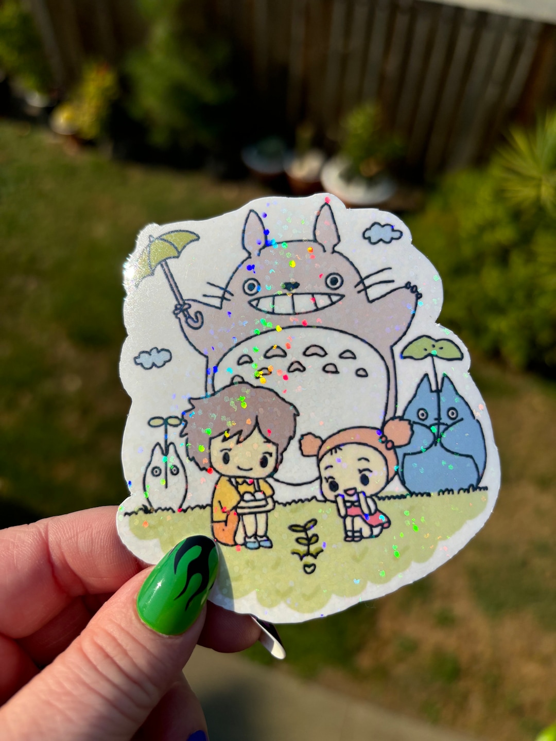 Cute Totoro Sticker, Cute Kawaii Anime Sticker, Cute Cat Totoro Anime ...