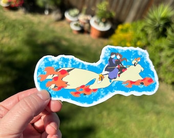 anime cat sticker, cute kawaii anime sticker, cute cat anime sticker