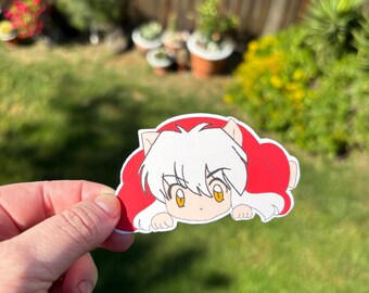 anime dog boy sticker, cute kawaii anime sticker, cute dog boy anime sticker