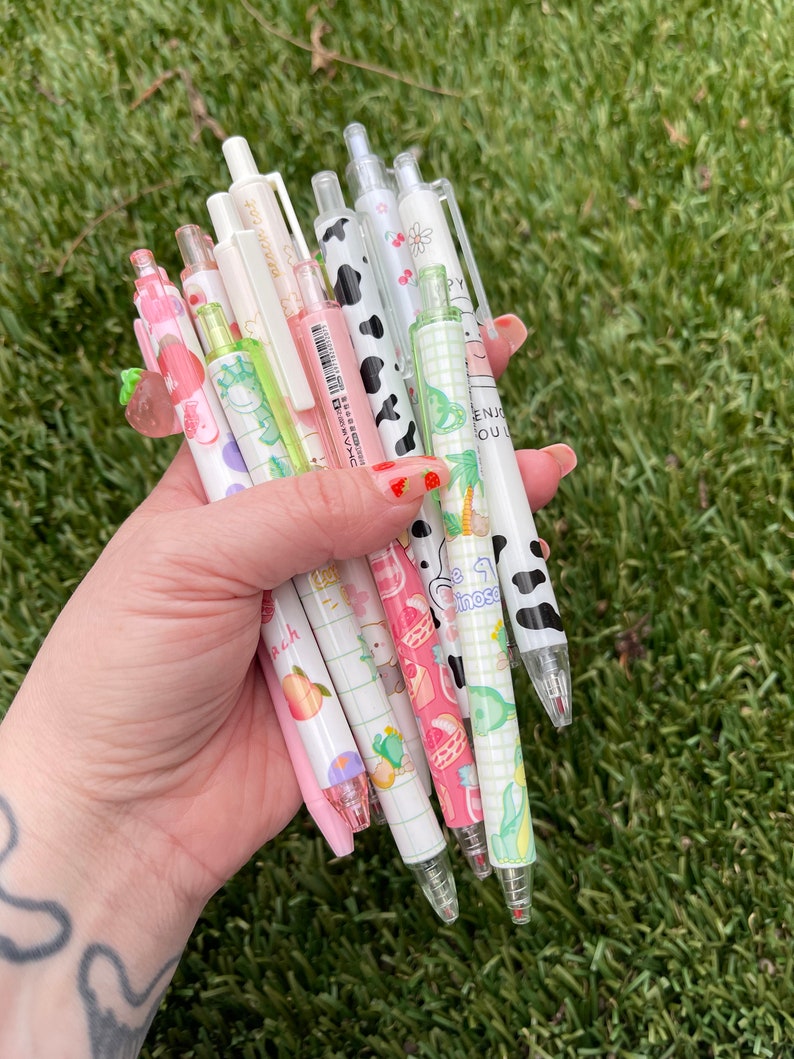 Kawaii Pen Random Kawaii Pen Cute Click Kawaii Pen Pens for Etsy