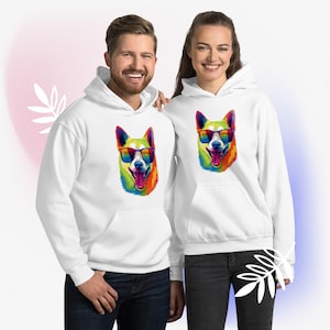 Colorful Happy Dog - Hoodie
