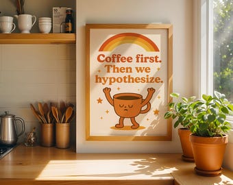 Arte mural científico / Arte de investigación / Primero el café, luego formulamos hipótesis