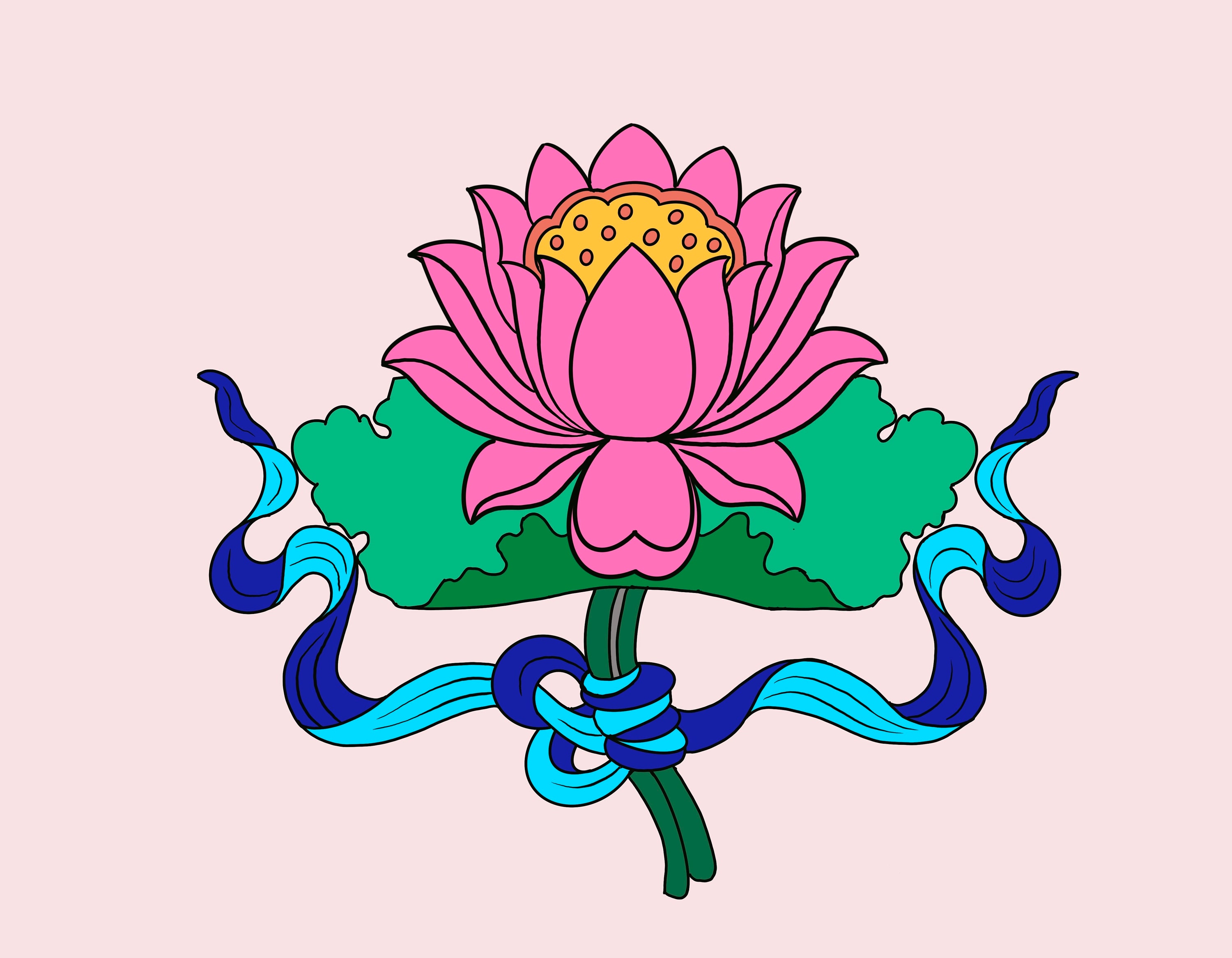 8 Auspicious Signs , Tibet Art , Buddhism, Ashtamangala, Mandala